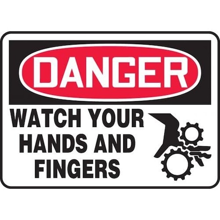 OSHA DANGER SAFETY SIGN WATCH YOUR MEQM094XP
